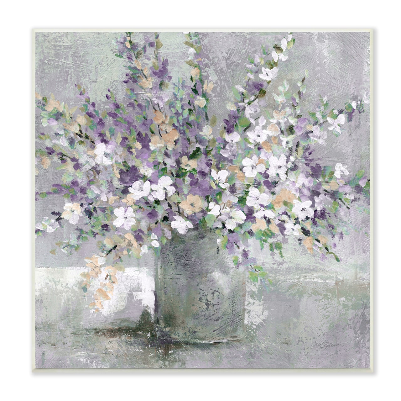 Stupell Industries Blossoming Aster Flower Bouquet Wall Plaque Art